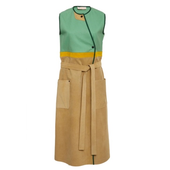 Moving sale Tory Burch Angela Colorblock Vest In Multi dress NWT - Picture 1 of 10